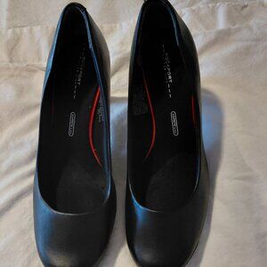 Rockport Leather Black Heels